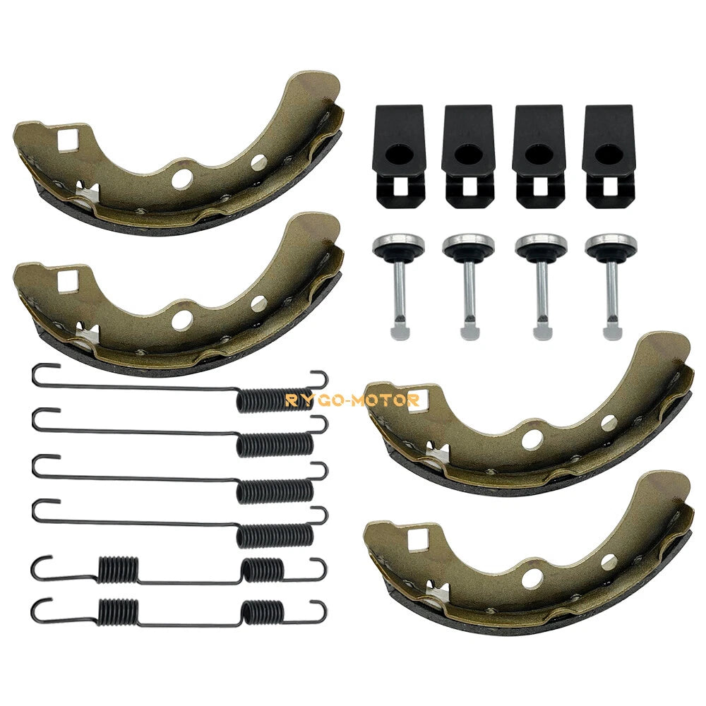 Rear Brake Shoes & Springs Pins for Kawasaki Mule 3000 3010 3020 4000 4010