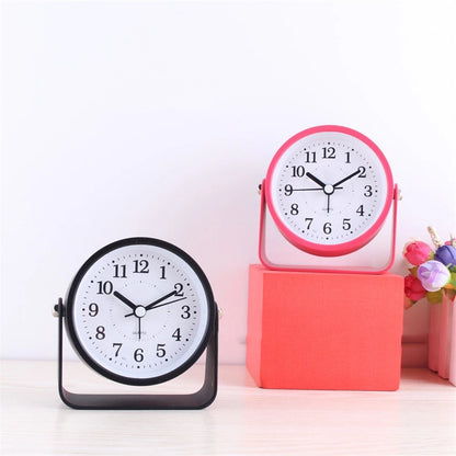 Modern 9CM Metal Silent Alarm Clock for Home Decor (No Part Numbers)