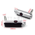 Chrome Gear Skull Highway Engine Guard Foot Peg Mounting Rest Bar 1.5"