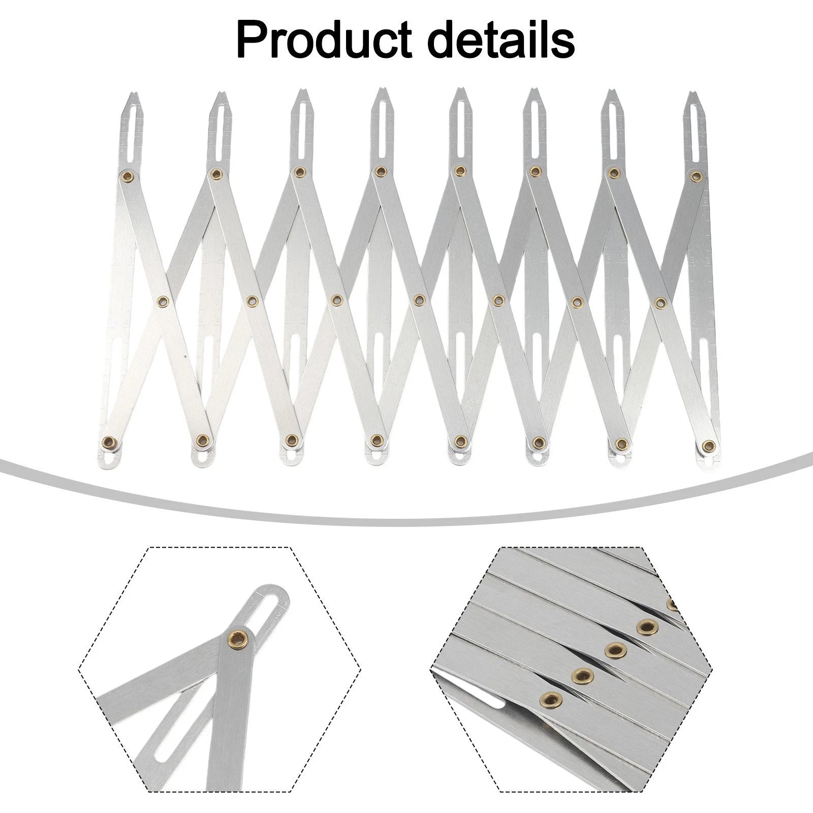 Adjustable Aluminum Sewing Gauge for Accurate Button Spacing (2010–2023)
