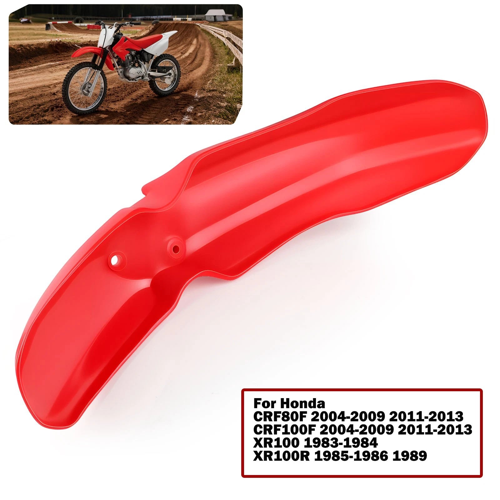 Front Fender for Honda CRF100F CRF80F XR100 (1983–2013) 61100-KSJ-670