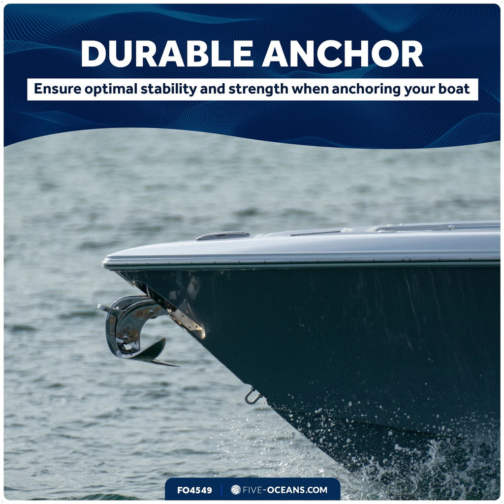 2.2 Lb Bruce Style Claw Anchor for Marine Use (Solid Stainless Steel)