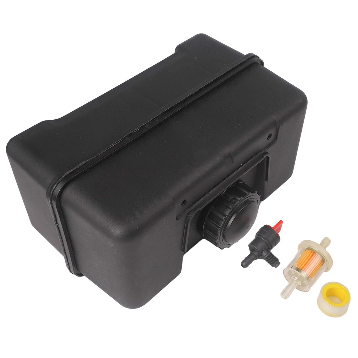 Compact Fuel Tank with Shut Off Valve for Garden Equipment