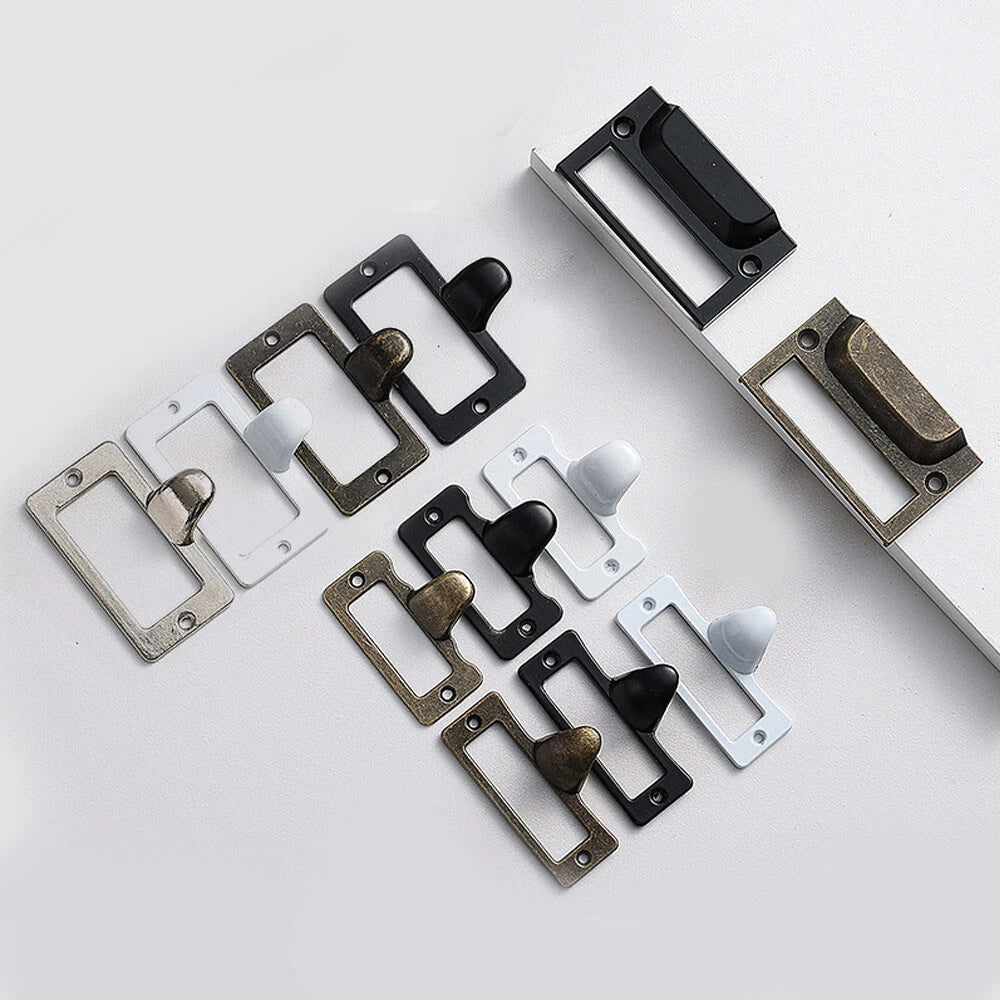 Set of 6 Drawer Label Pull Handles for Cabinets