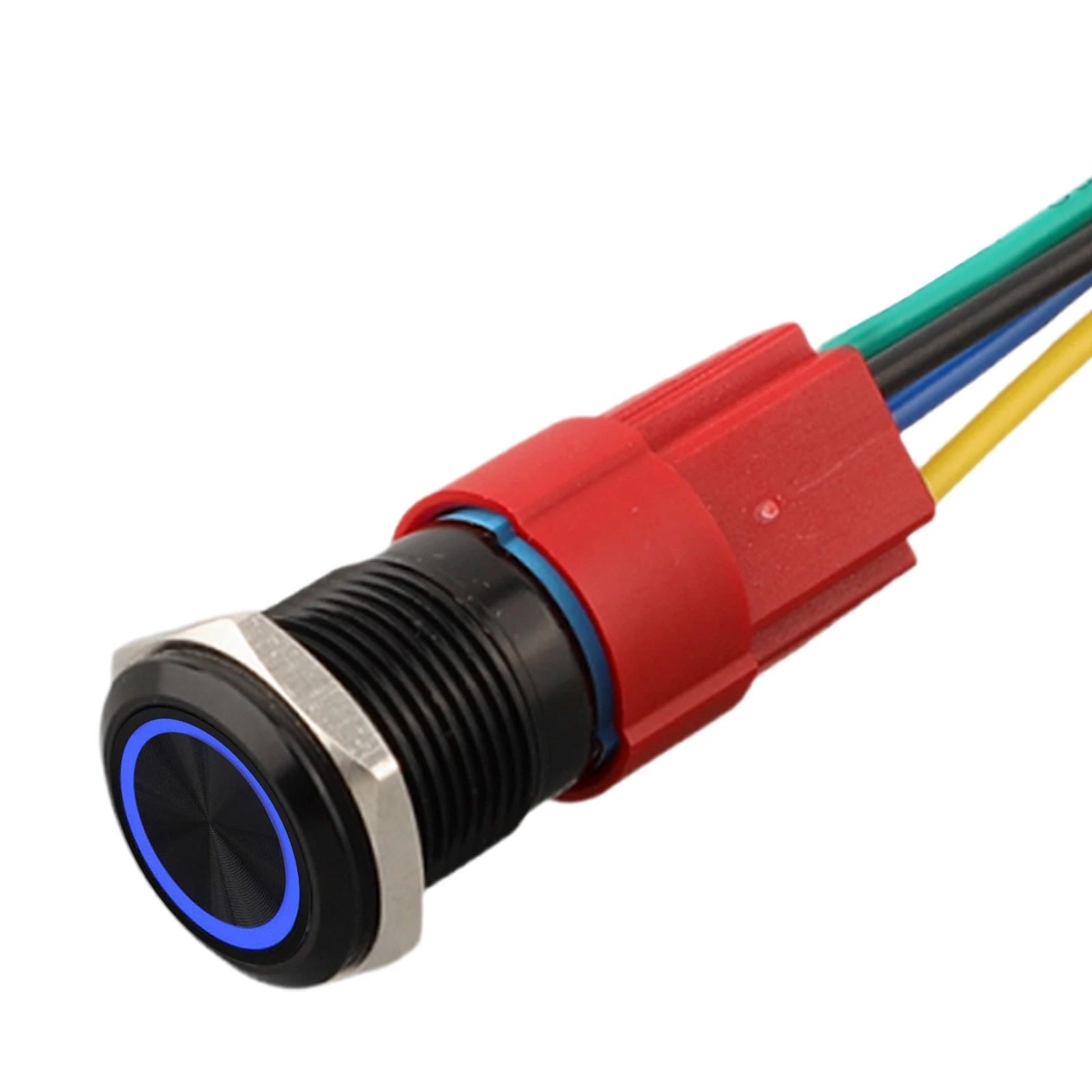 16mm Metal Latching Push Button Switch 12V with LED Light
