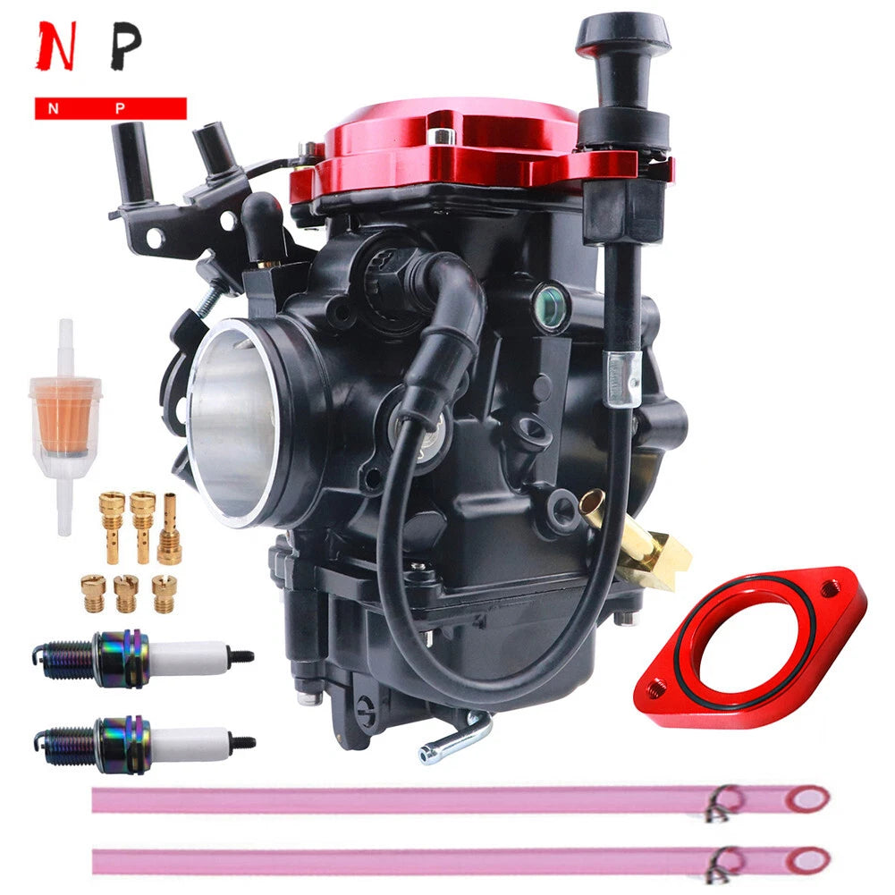 40MM Carburetor with Intake Manifold Boot for Harley Davidson CV40 (1990–2006)