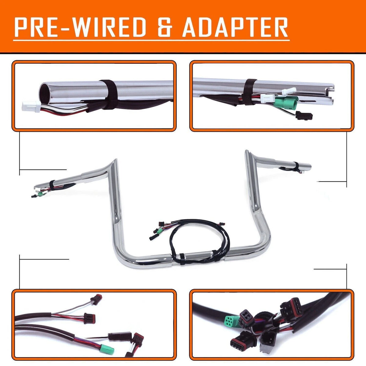 1.25" Prewired Handlebar for Harley Electra Glide, Street Glide, Ultra Limited (2014–2015)