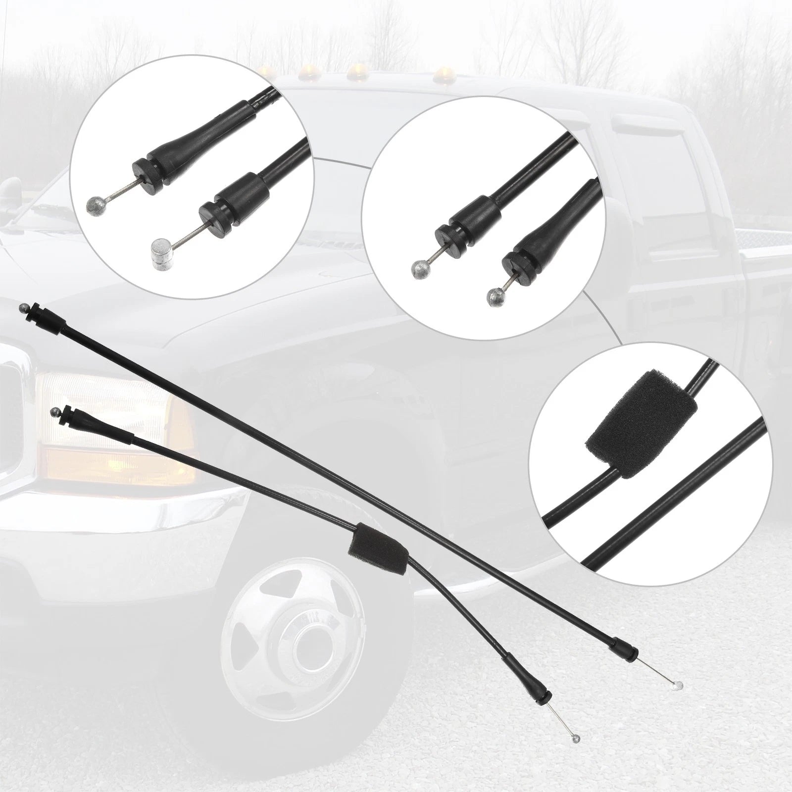 Door Latch Lock Connecting Rod Cable Set for Ford E150 E250 E350 (2003–2005)