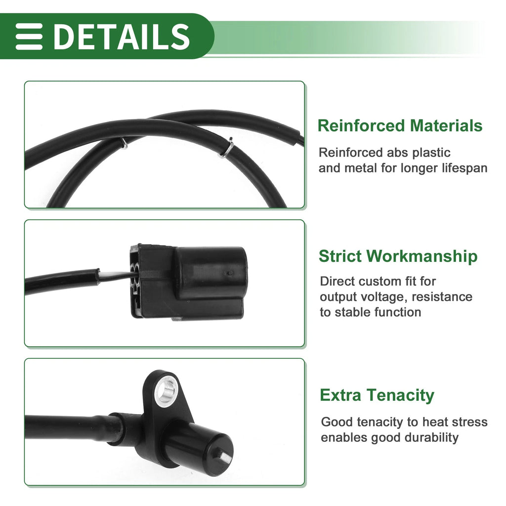 ABS Wheel Speed Sensor Replacement Rear Right for Mitsubishi Evo (2003–2015)