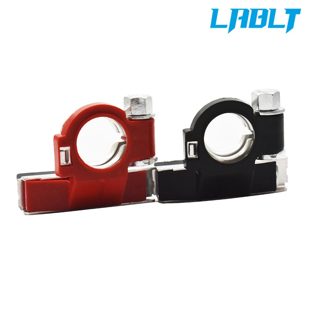 2X Battery Terminal Connector Top Post Positive Negative Universal Heavy Duty
