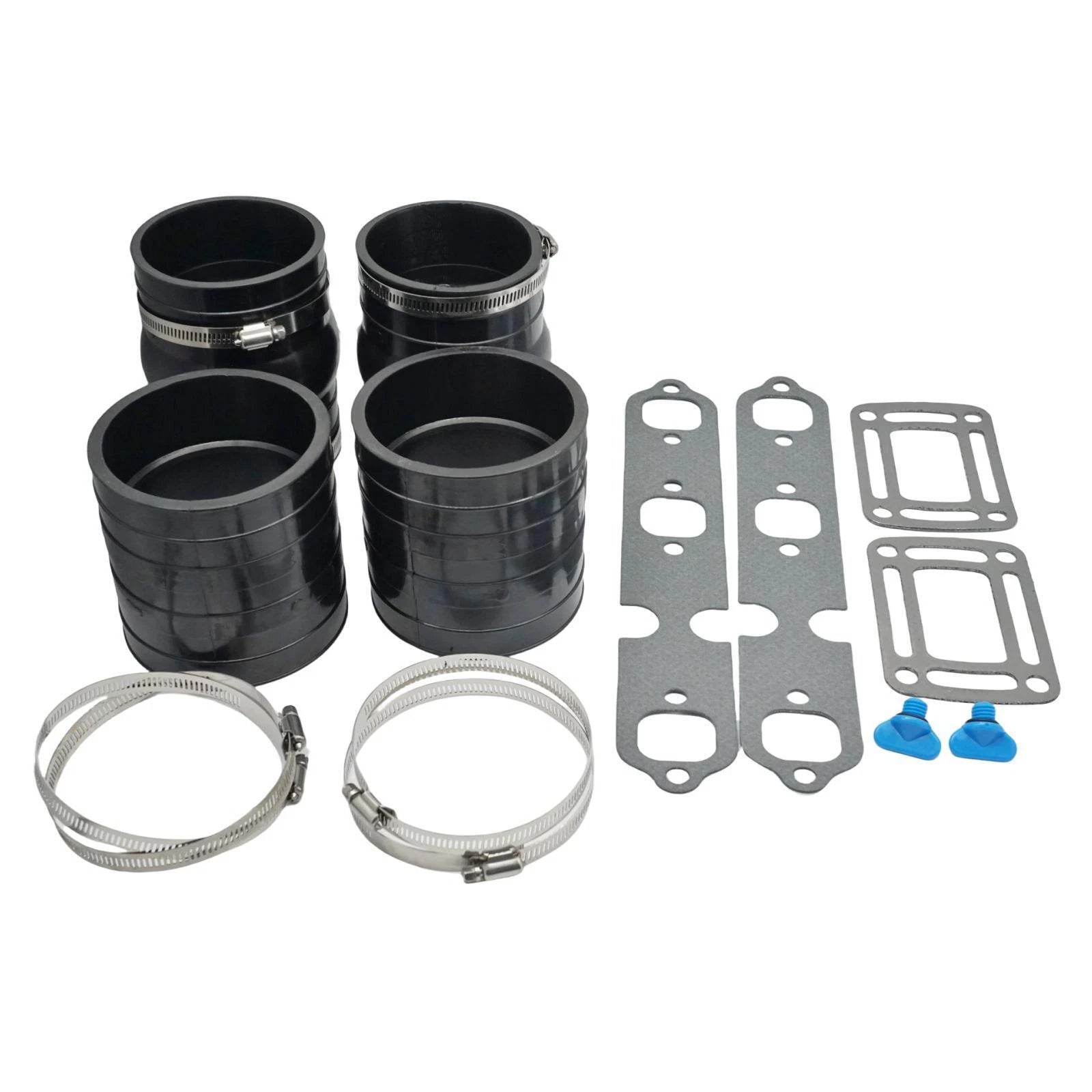 Exhaust Manifold Bellow Hose Repair Kit W/Gasket for OMC 4.3L Sterndrive V6 (N/A)