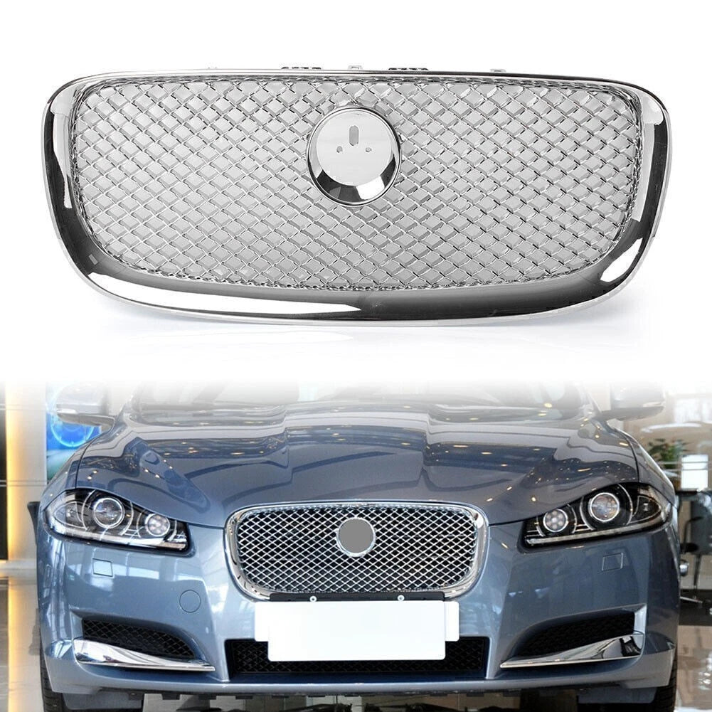 Chrome Upper Front Grille for Jaguar XF XFR (2012–2015)
