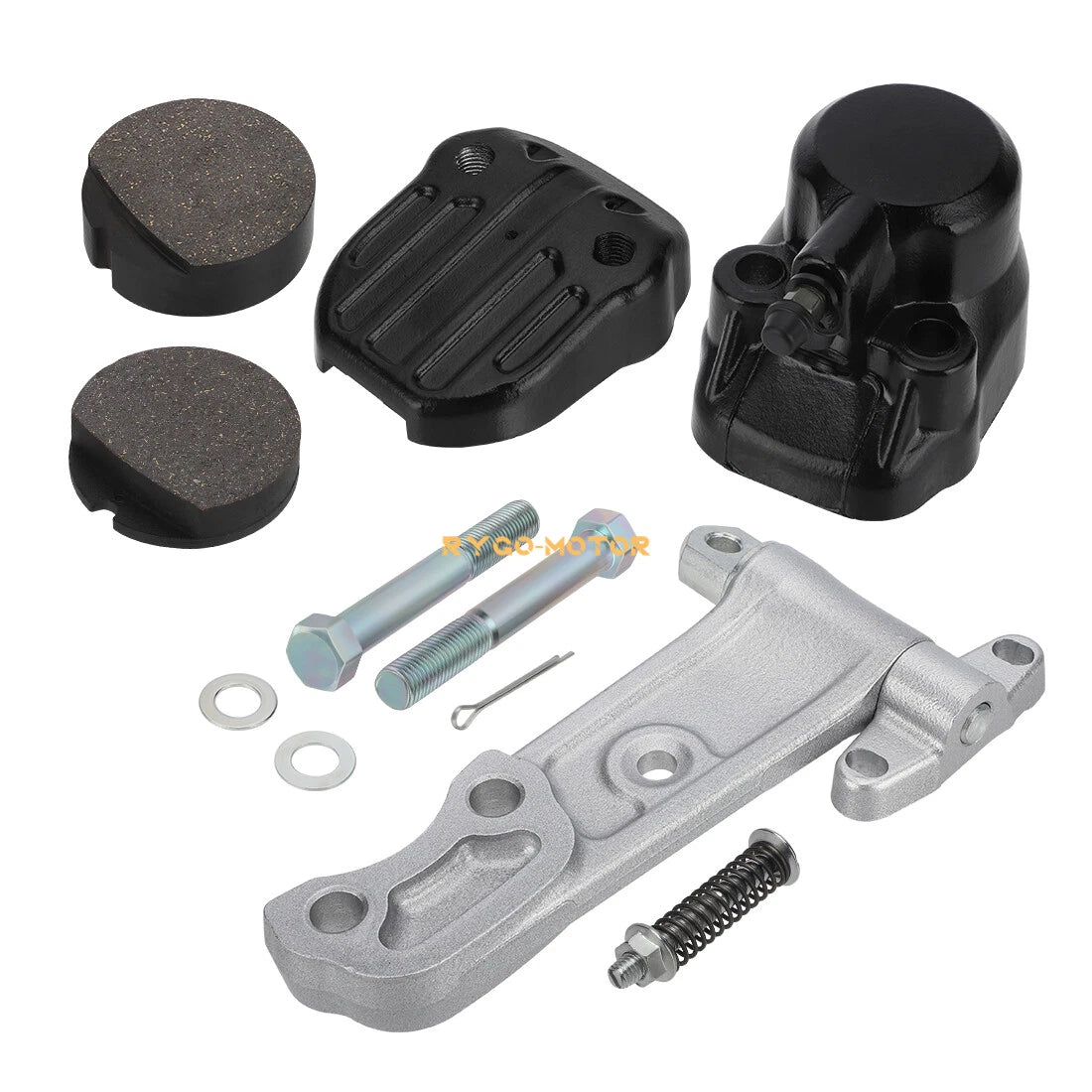 Front Brake Caliper & Holder Kit Assembly w/Pads for Honda CB360/400F/450/500/550 (1974–1978)