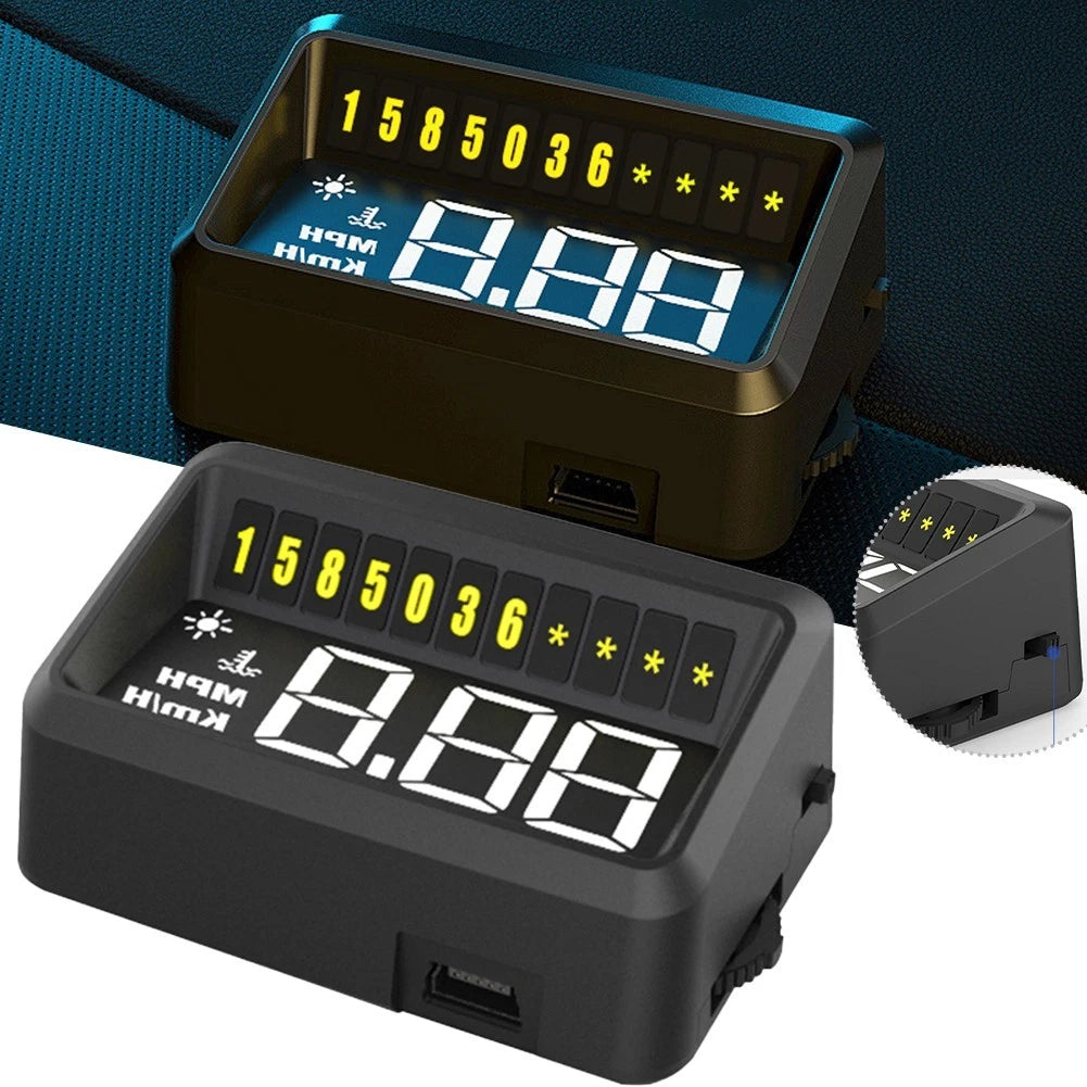 OBD2 Head Up Display for Car (Temperature, Speedometer)