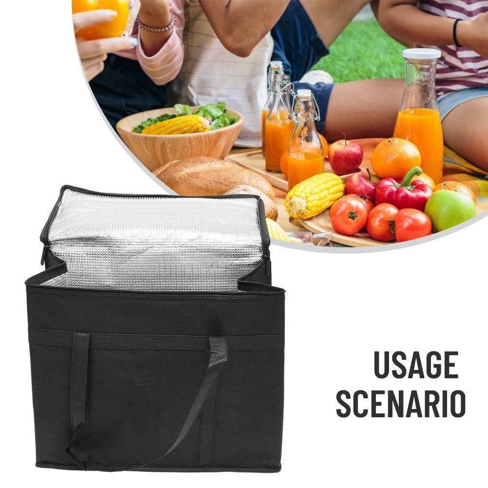 Insulated Grocery Tote Bag for Food & Picnic