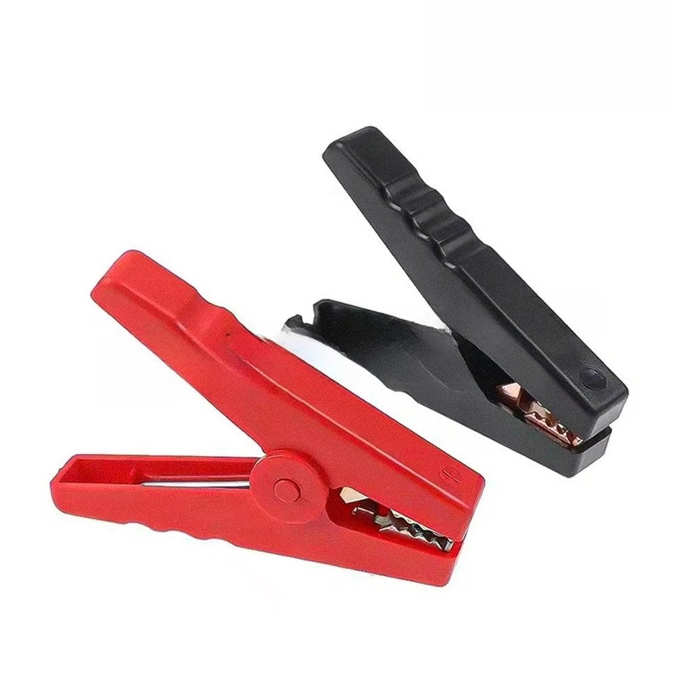 2X Crocodile Clips 100A Insulated Plastic Handle for Battery Charging