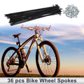 Bicycle Spokes Nipple 13G 177mm 45 Steel Universal for Black (Universal)