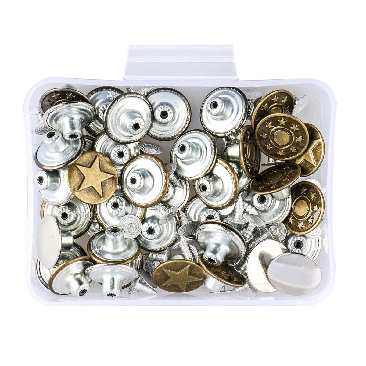 40Pcs Metal Jeans Button Tack Buttons for DIY Repair Sewing Pants
