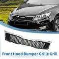 Front Upper Bumper Grille for Kia Optima (2011) Black Chrome