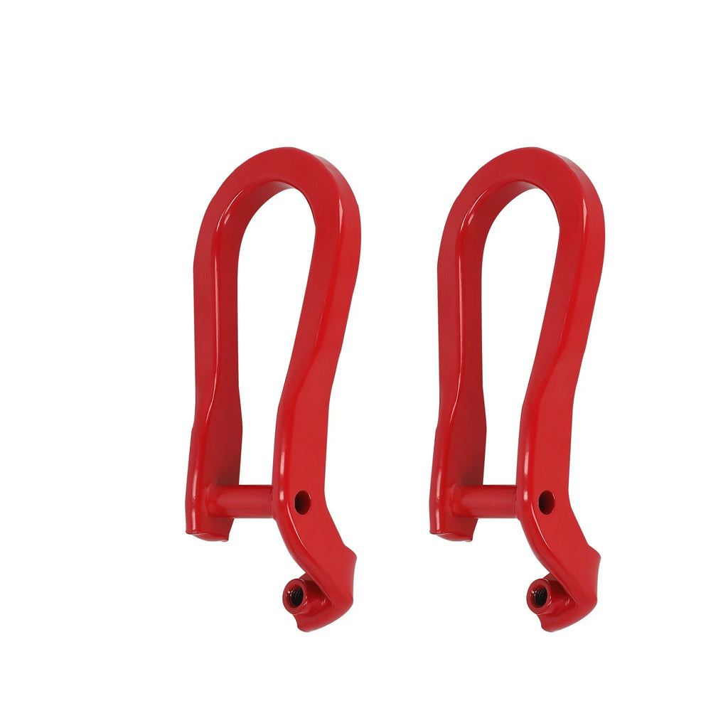 Front Red Tow Hooks Pair for Silverado Sierra 2500 3500 HD (2015–2019)