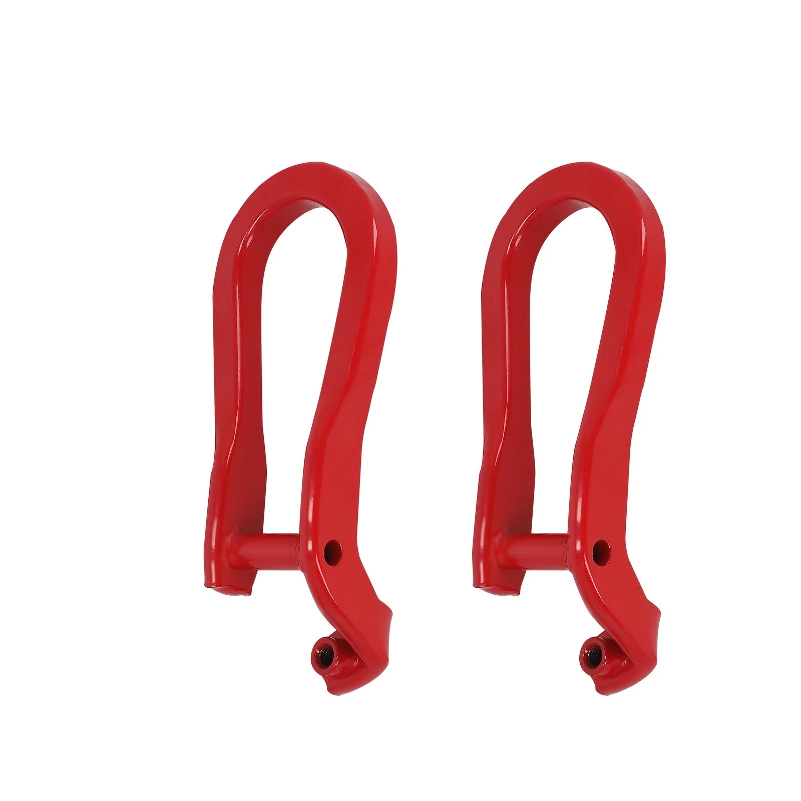 Front Red Tow Hooks Pair for Silverado Sierra 2500 3500 HD (2015–2019)