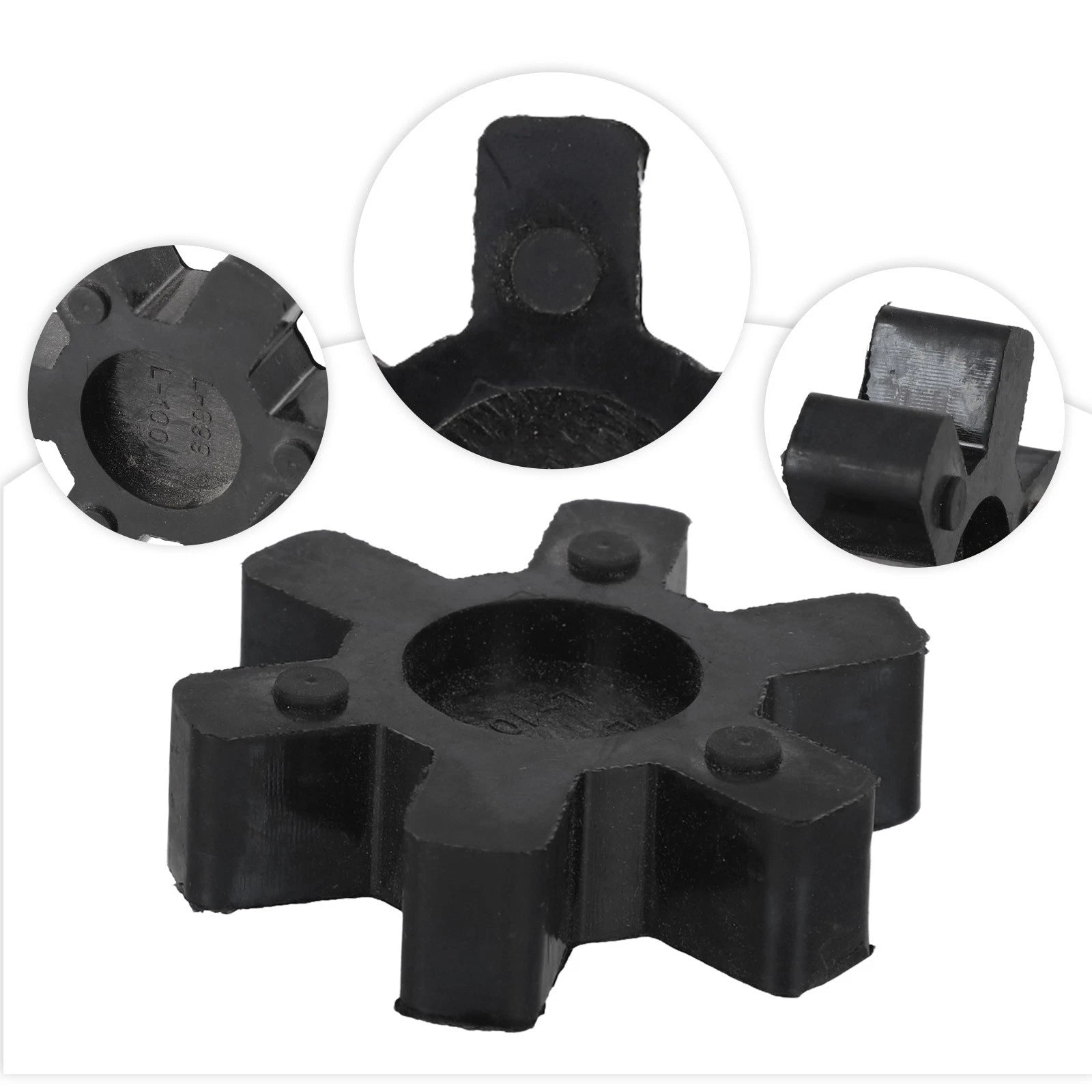 Jaw Coupling with Rubber Center Insert for Efficient Transmission (L099/L100)