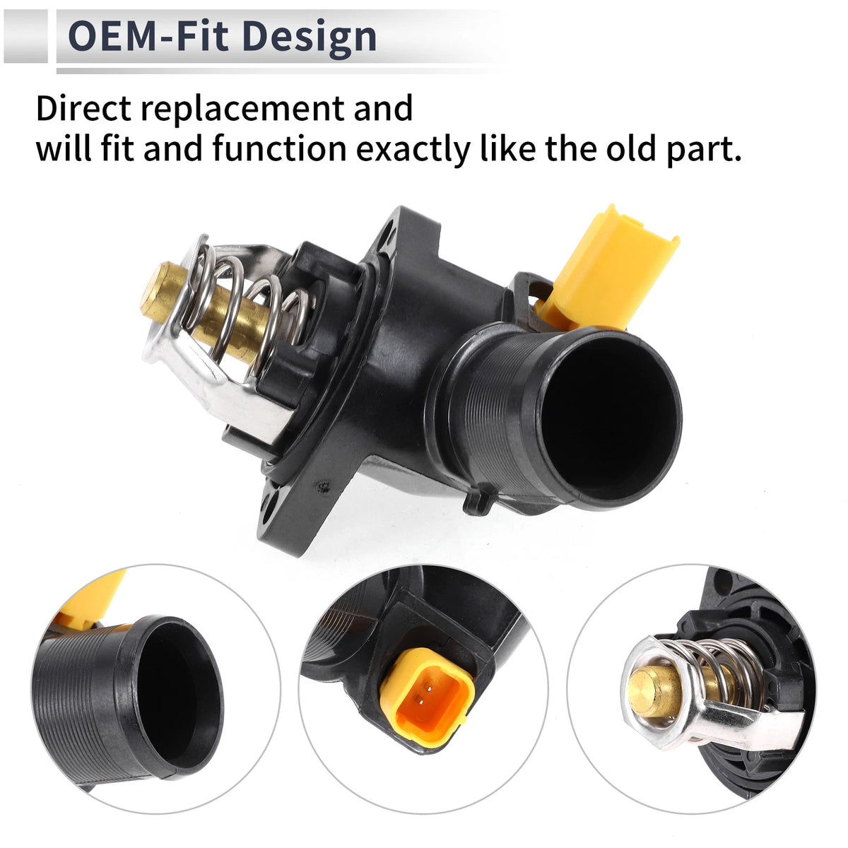 Engine Coolant Thermostat Housing Assembly for Peugeot 1007 (2005–2017)