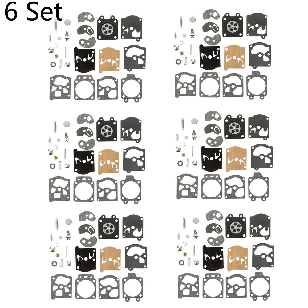 Set of 6 Carburetor Repair Kits for Walbro WA WT Series (K10-WAT)
