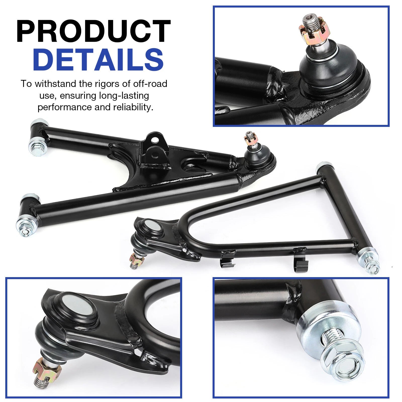 Set of 2 Front Upper Lower Control A-Arms for Yamaha Banshee 350 (1987–2006)