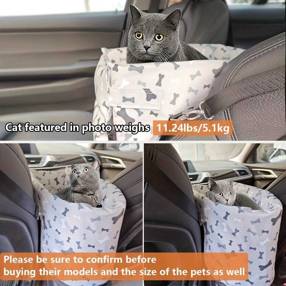 Dog Booster Seat for Small Dog - Pet Safety Protector Crossbody Bag