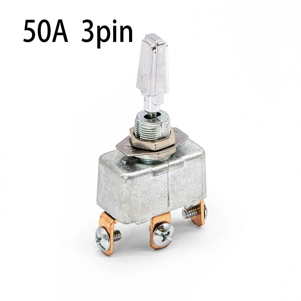 Chrome Toggle Switch for Heavy Duty Applications (On Off On Function)