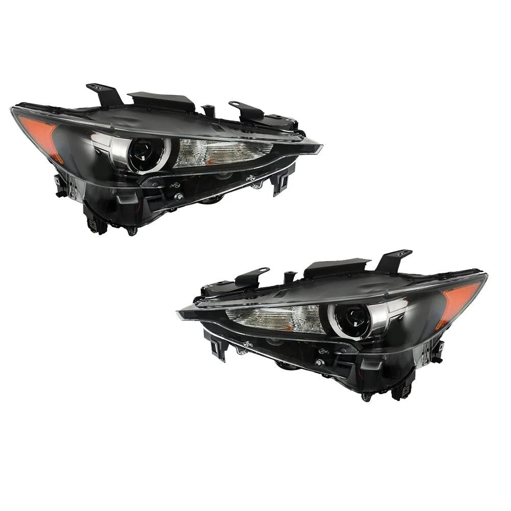 Headlight Assembly Set for Mazda CX-5 (2017–2021) Left+Right LED Black