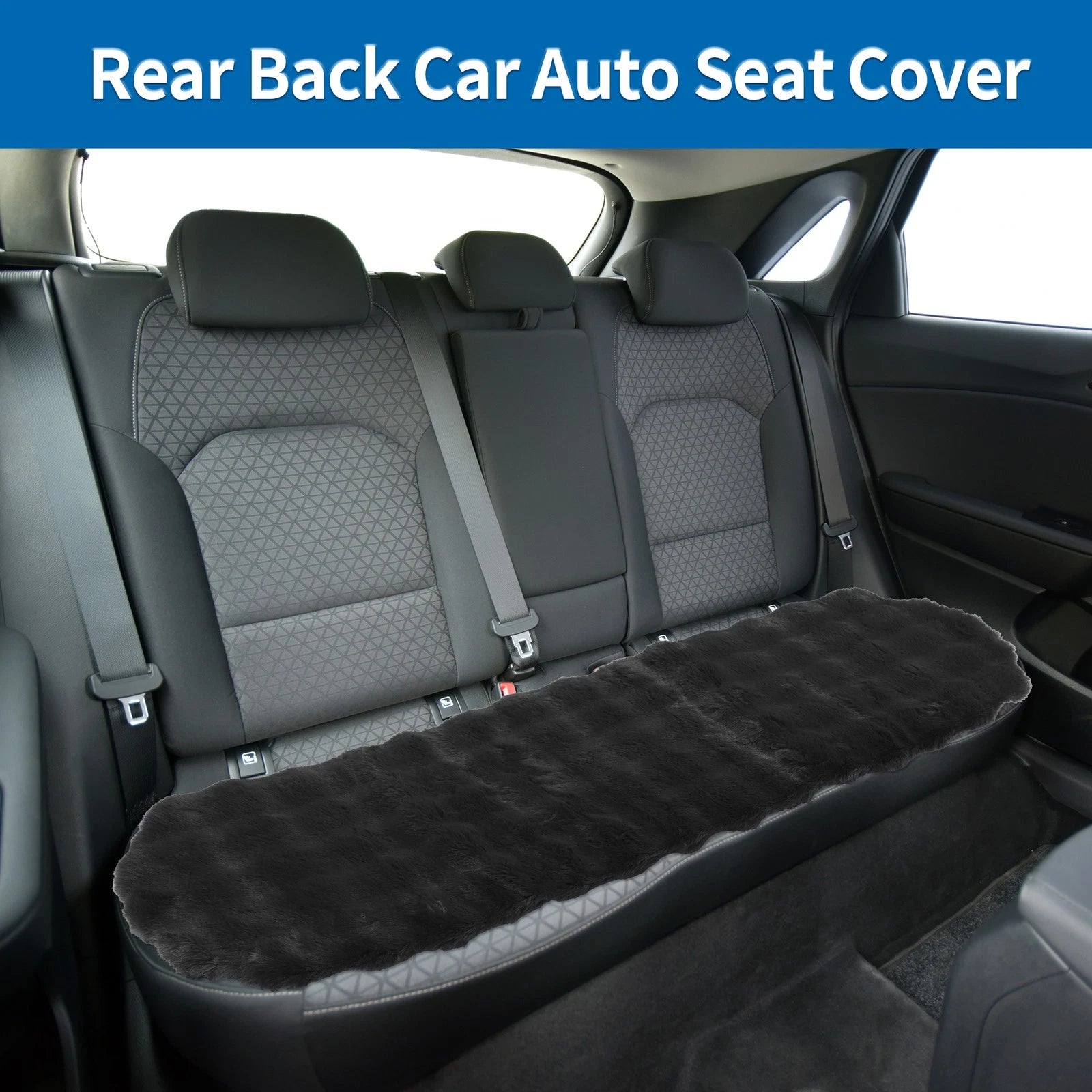 Back Seat Cover for - Bubble Fleece, Bench Seat Protector