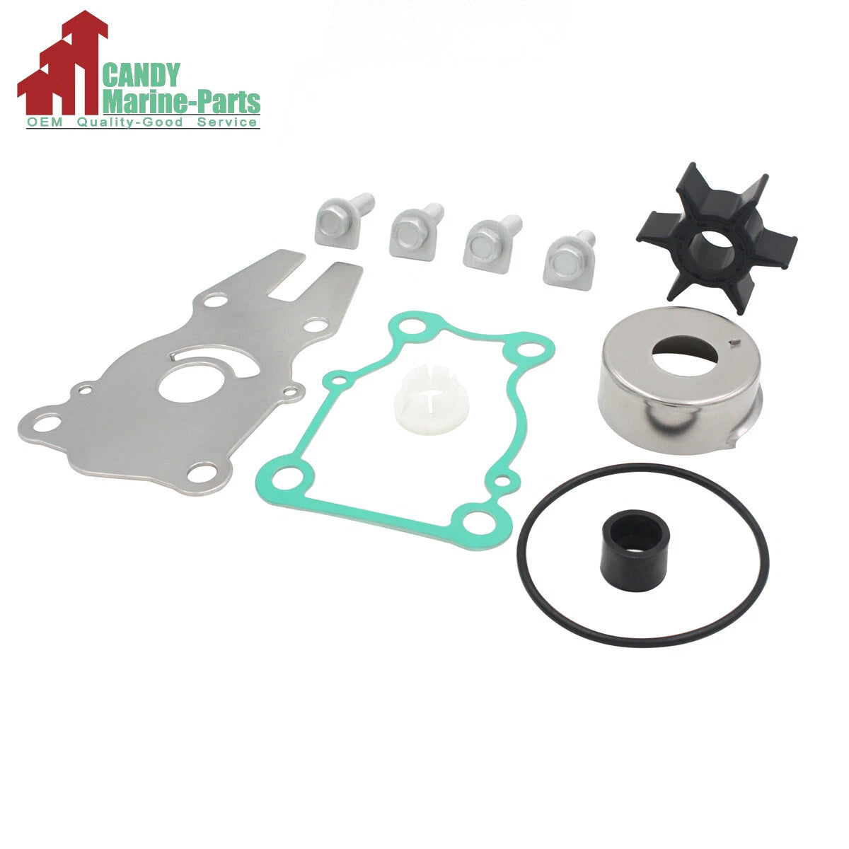 Water Pump Repair Kit for Yamaha Outboard F30 F40 (6BG-W0078-00-00)