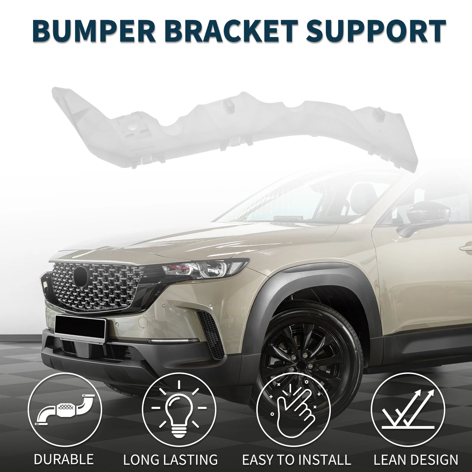 Right Rear Bumper Retainer Bracket for Mazda 6 (2003–2008)