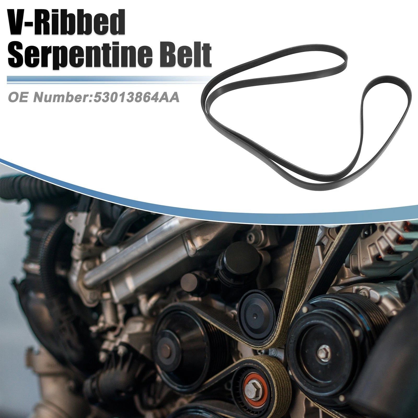 V-Ribbed Serpentine Drive Belt Replacement for Chevy Venture (2003–2005)