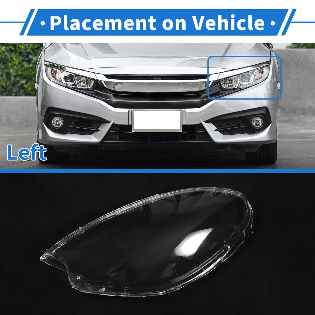 Headlight Lens Cover for Porsche Macan (2014–2018) PC Clear
