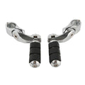 1 1/4" Highway Bar Engine Guard Footpeg Pegs for Harley (Chrome)