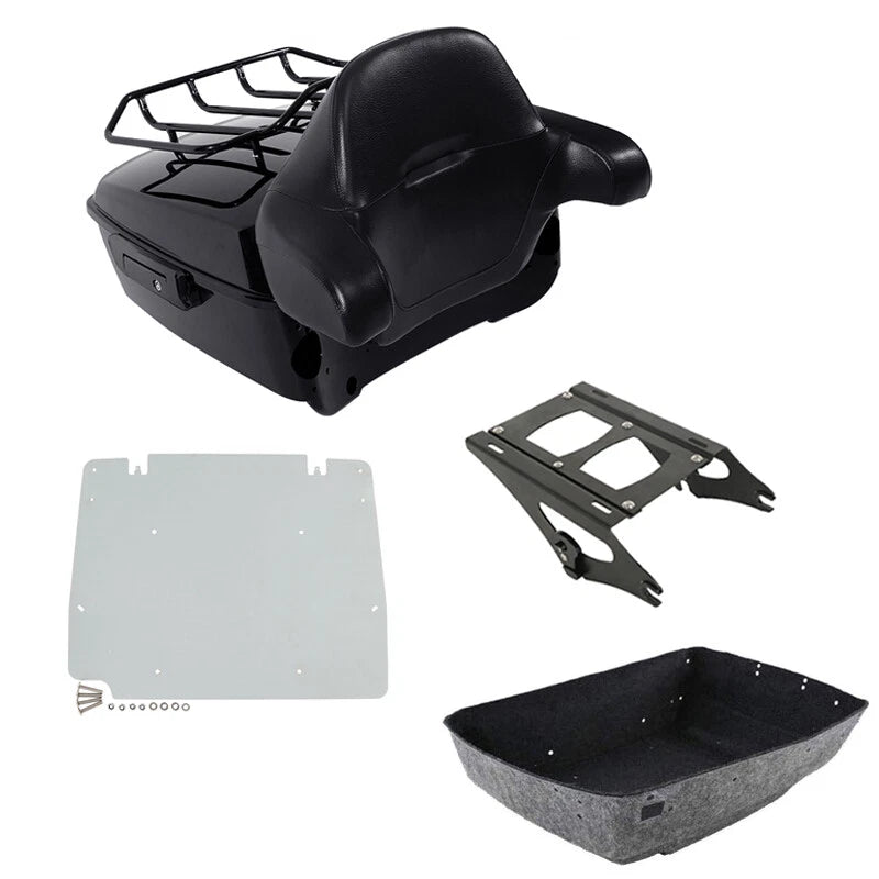 Trunk Backrest Base Plate Mount Rack for Harley Touring (2014–2026)