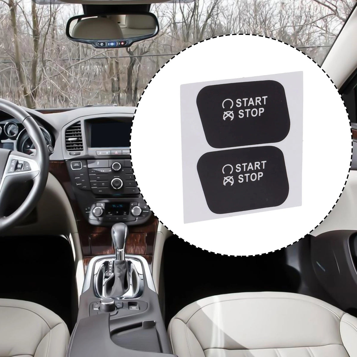 Firm Adhesion Button Repair Sticker for Buick Regal (2013)