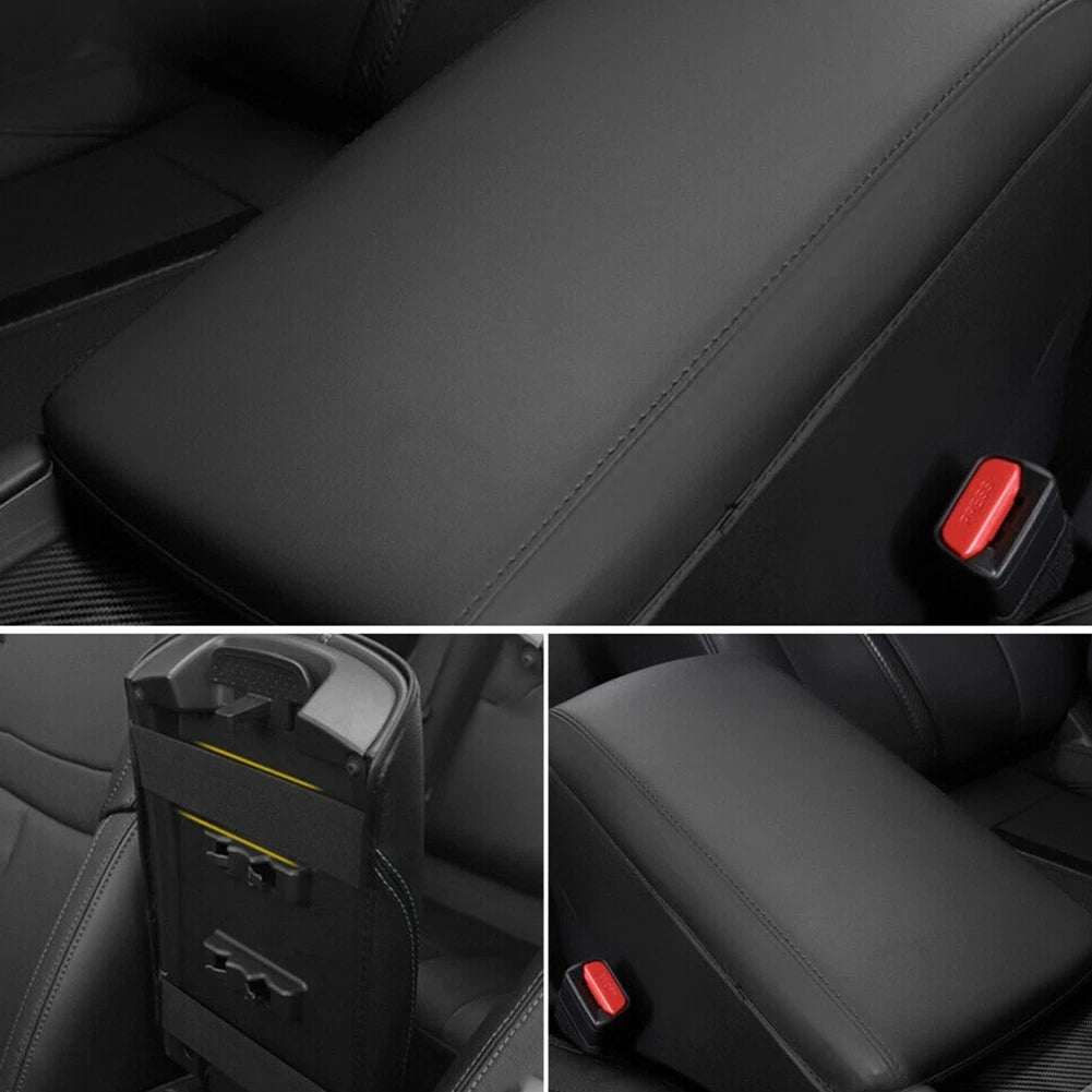 Armrest Center Cover for Nissan Maxima (2016–2021) - Black PU Leather
