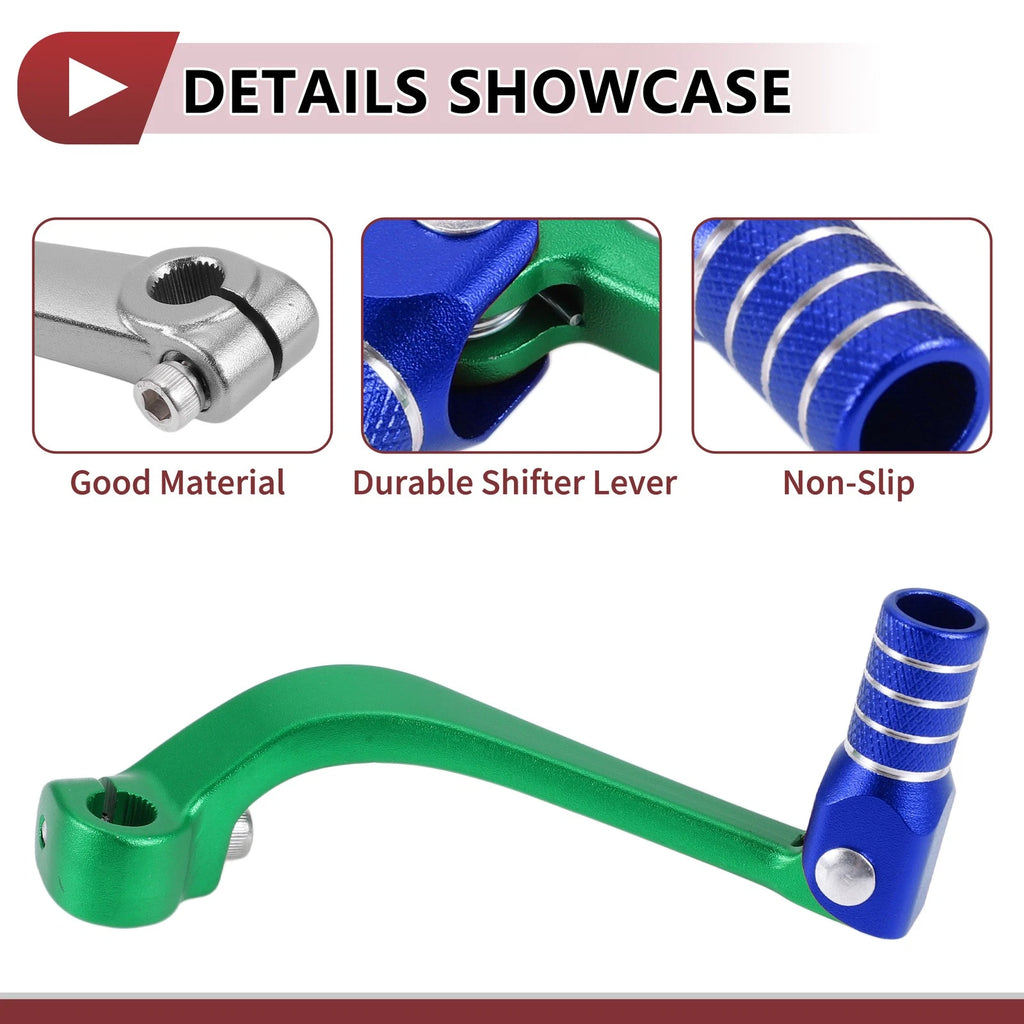 Folding Gear Shifter Lever for Honda CRF110F (2013–2018) - Green, Blue