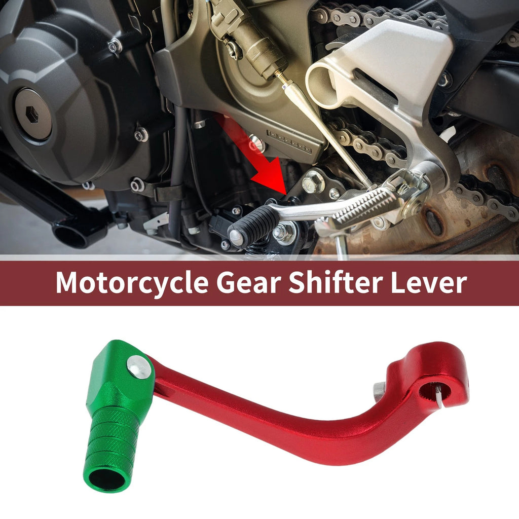 Folding Gear Shifter Lever for Honda CRF110F (2013–2018) Red Green