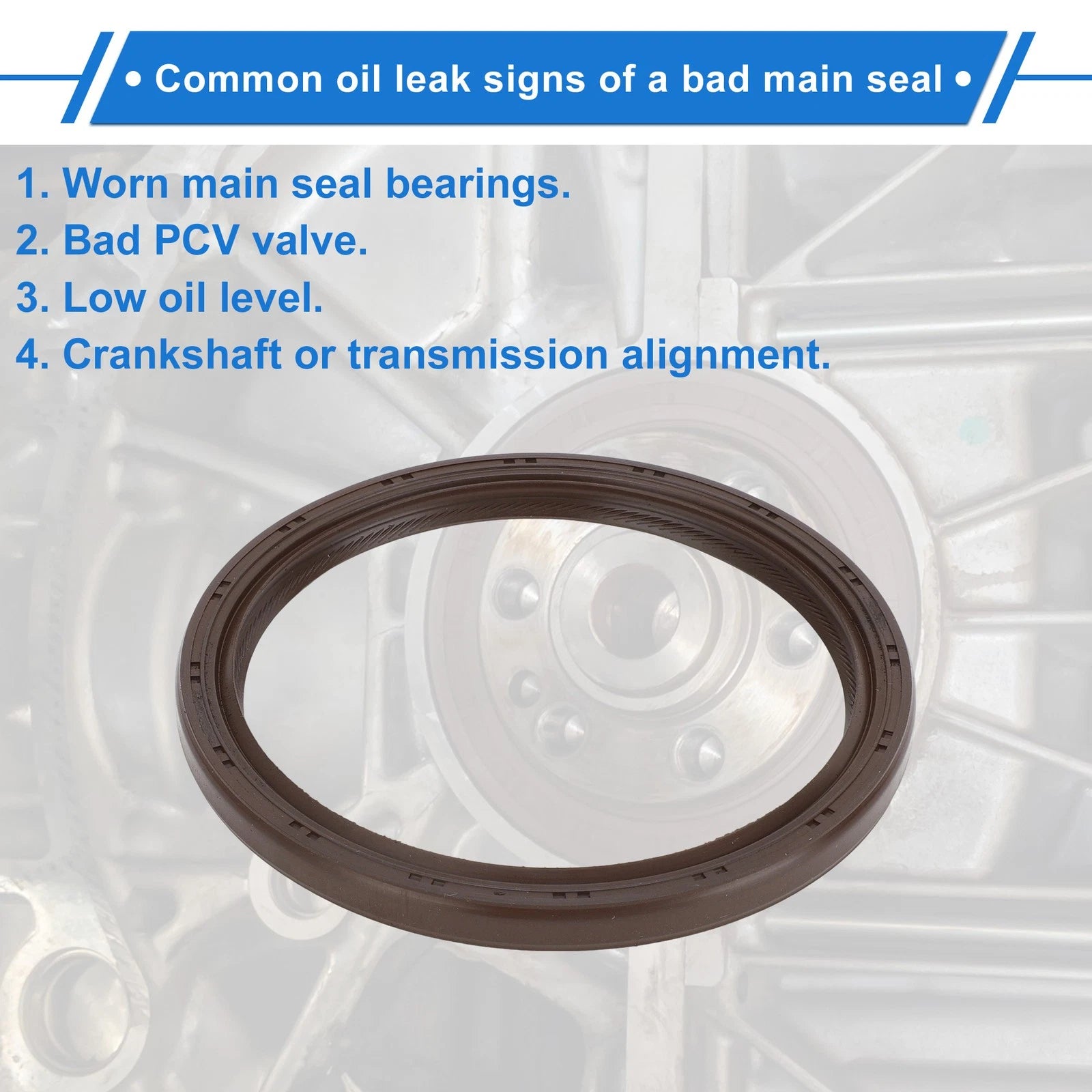 Rear Crankshaft Oil Seal Replacement for Subaru Forester (2011–2013) 2.5L
