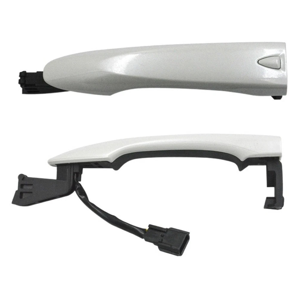 White ABS Exterior Left Door Handle for Renault Kadjar (2015–2022)