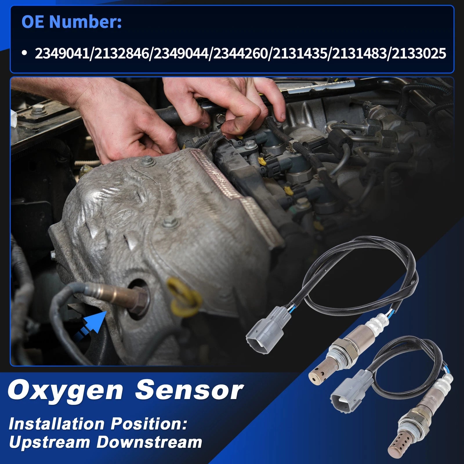 2X Oxygen Sensor for Toyota Camry 2.4L 3.5L (2003–2011)