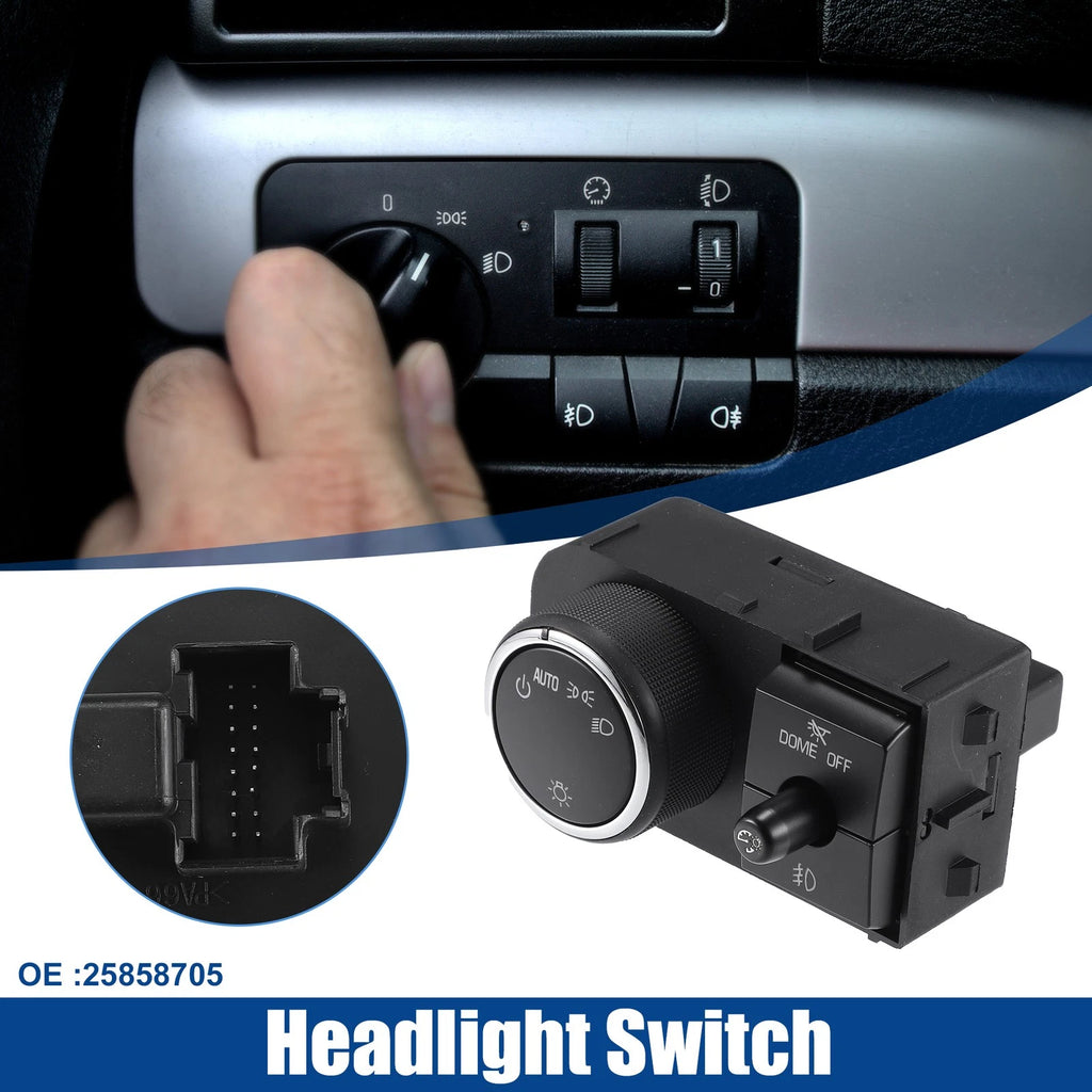 Headlight Switch Replacement Head Lamp Switch for Chevrolet Avalanche (2010–2013)