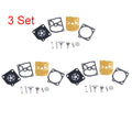 Set of 3 Carburetor Gasket Kit for Jonsered 2041 2045 2050 (ZAMA RB-45 C1Q)