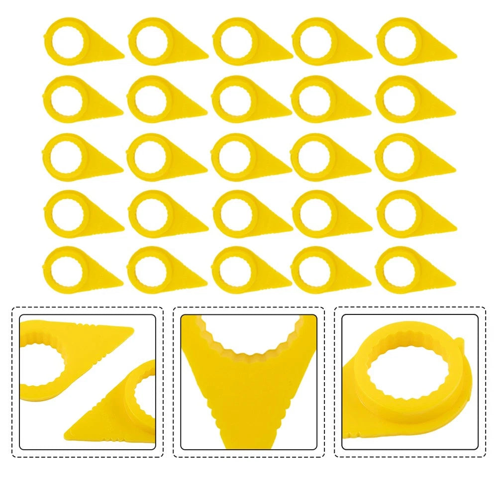 25 Pack Yellow Nut Indicators for Trucks (19mm)