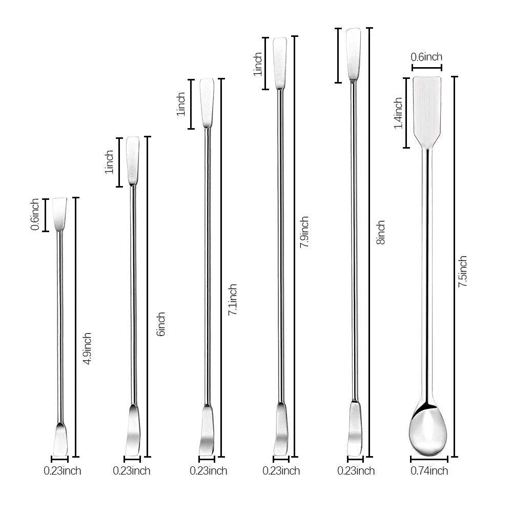 Laboratory Sampling Spoon for Lab Use (Silver)